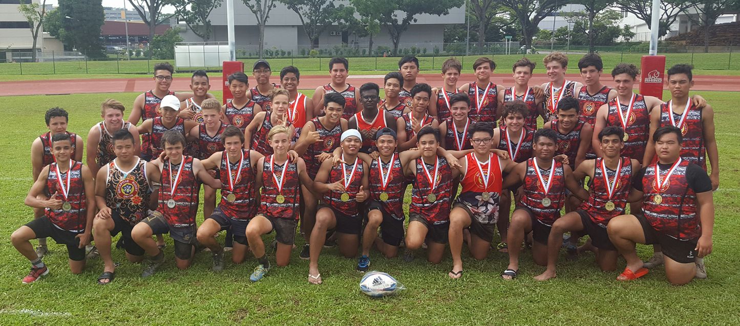 20045384_10156379854378502_6546375277300774663_o Dragons in the National Rugby Academy squad that took out gold and silver in the Singapore Youth Olympics under 16s 7s competition